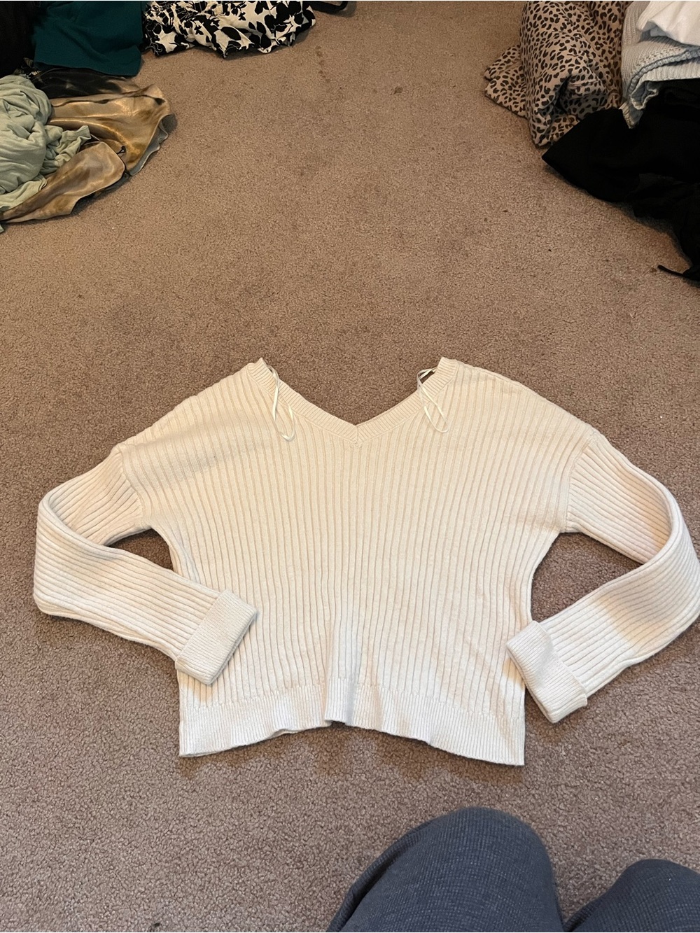 Cream sweater